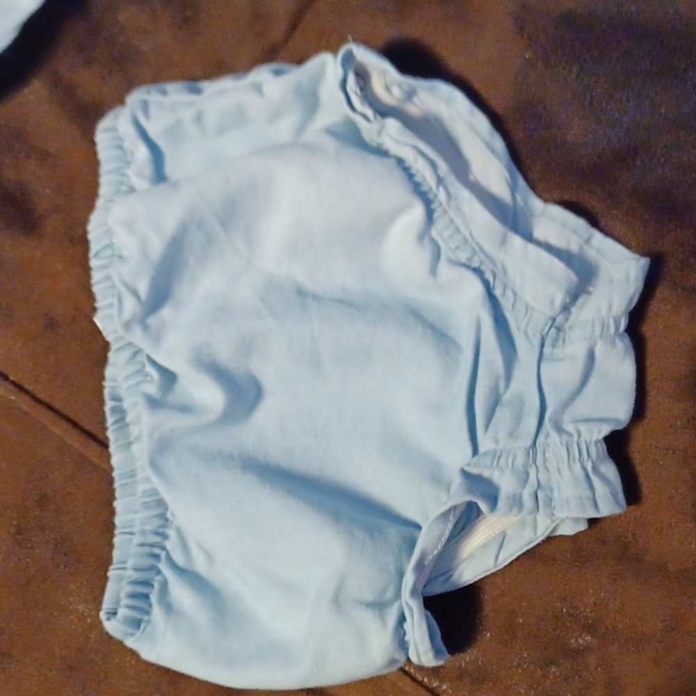 CHILLIPOP, 24 MONTH, BABY BLUE DRESS, WITH DIAPER COVER. - Picture 3 of 6
